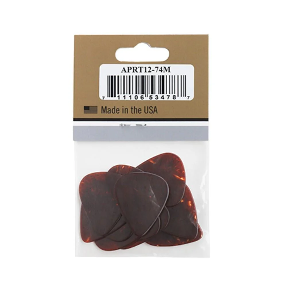 Gibson APRT12-74 Tortoise Guitar Picks- Pack of 12 - Image 6
