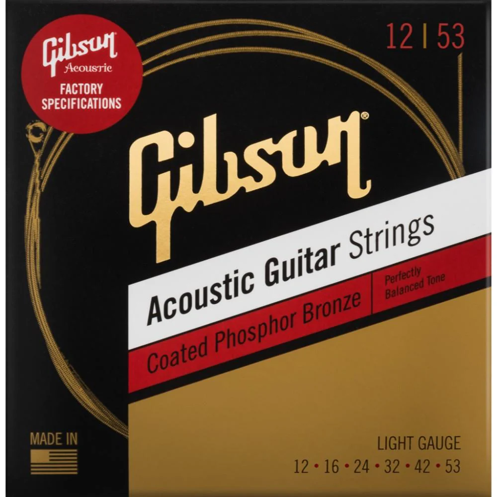 Gibson Coated Phosphor Bronze Acoustic Guitar Strings - Image 2