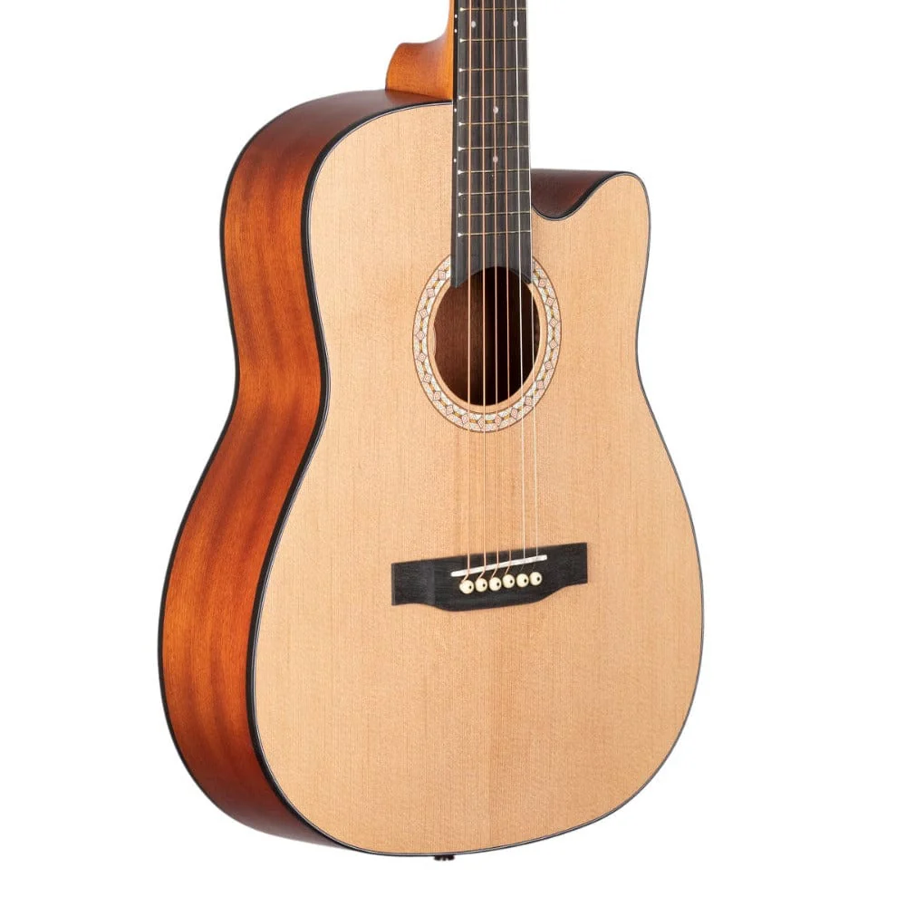 Granada GL140-C 6 String Cutaway Acoustic Guitar - Image 3