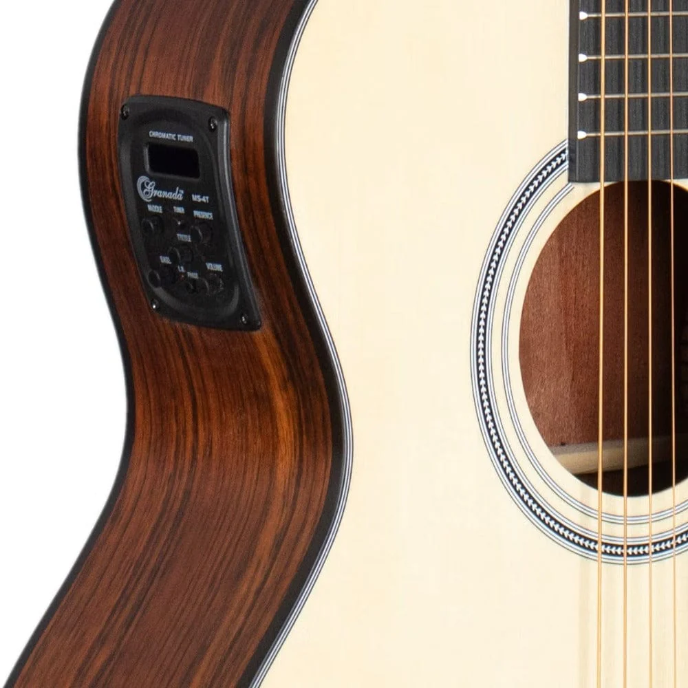 Granada GL242A-CEQ 6 String Electro Acoustic Guitar - Natural Matt - Image 3