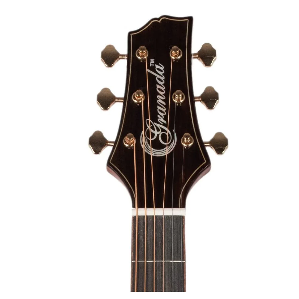 Granada  GS350A-CEQ 6 String Electro Acoustic Guitar with Fishman Pickup - Natural Gloss - Image 5