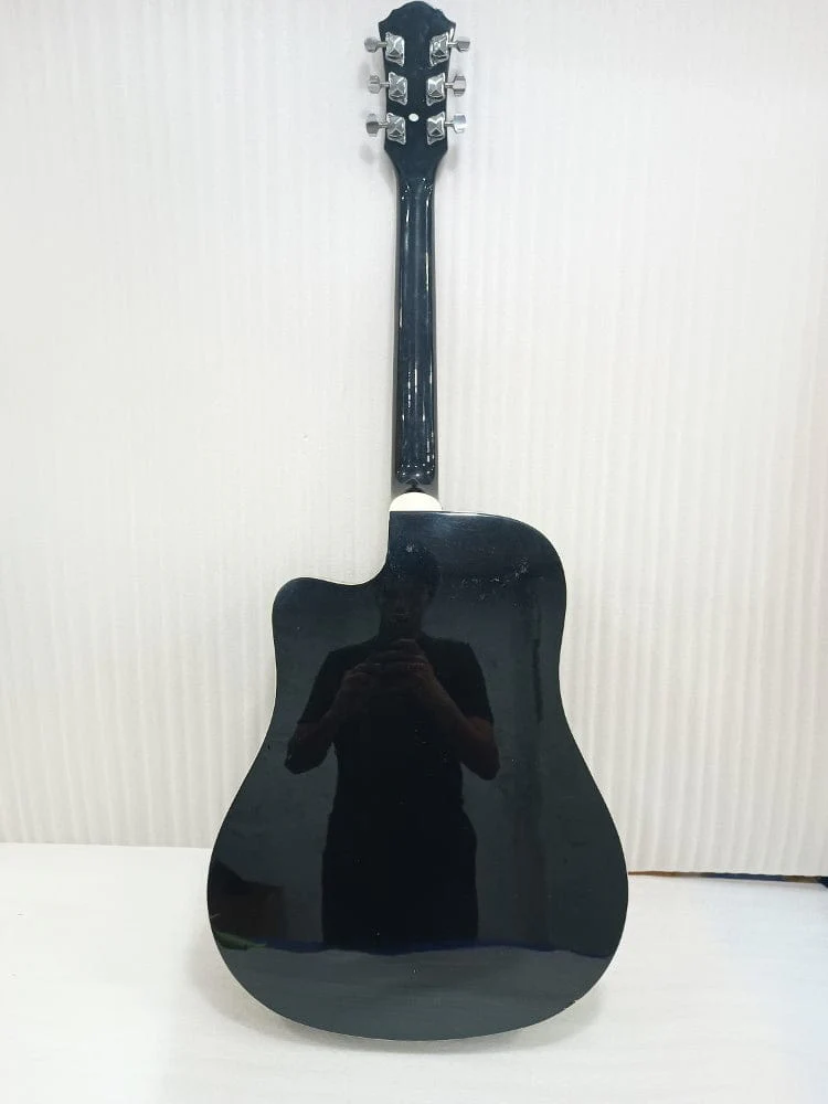 Granada PRLD-14C Acoustic Guitar - Black - Open Box B Stock - Image 10