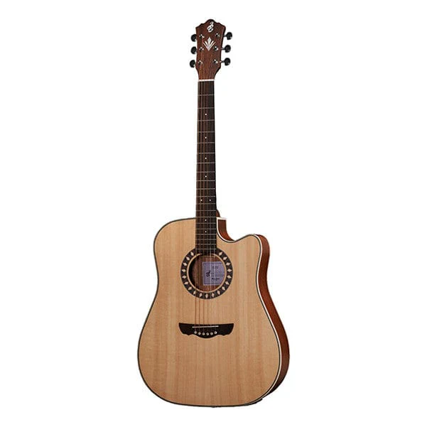 Harley Benton CLD-10SCE Dreadnought Cutaway Electro Acoustic Guitar - Image 2