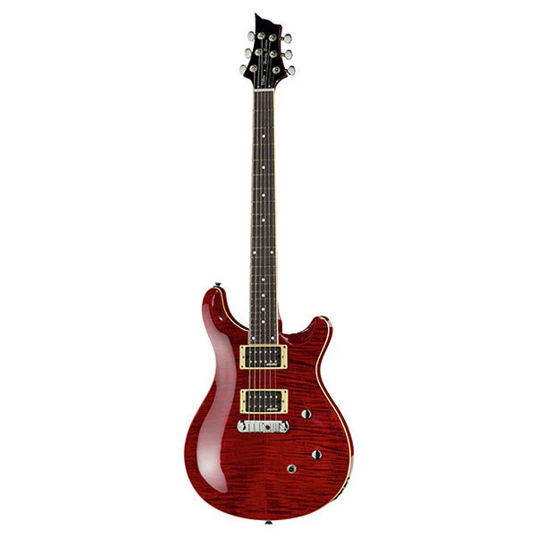 Harley Benton CST-24 DLX Electric Guitar - Black Cherry Flame