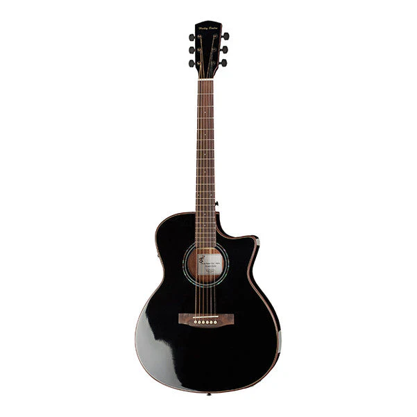 Harley Benton EAX-500TL Cutaway Electro Acoustic Guitar - Black Gloss