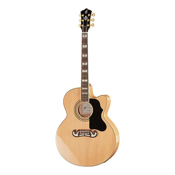 Harley Benton HB Custom Line King-CE Cutaway Electro Acoustic Guitar - Natural High Gloss