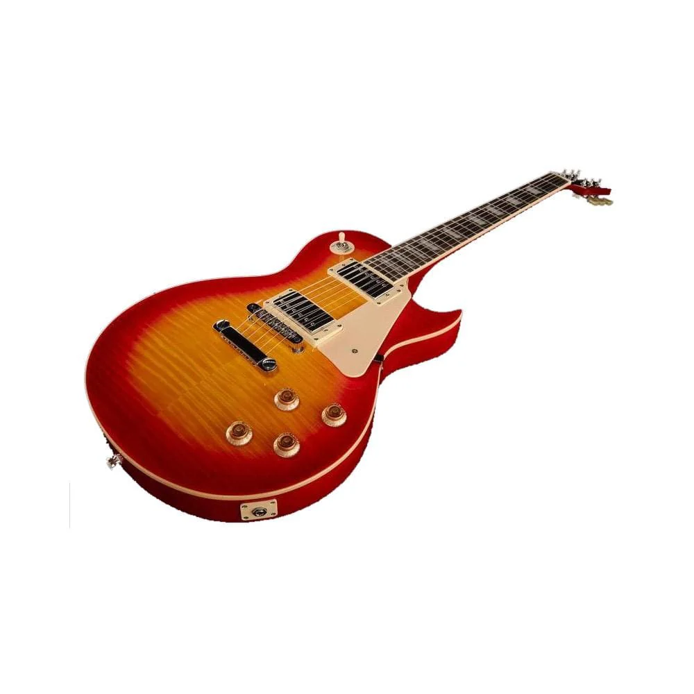 Harley Benton SC-450 CB Classic Series 6 String Electric Guitar - Cherry Burst High Gloss - Image 2