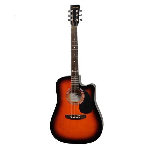 Havana 41 Inch Cutaway Acoustic Guitar - Image 3
