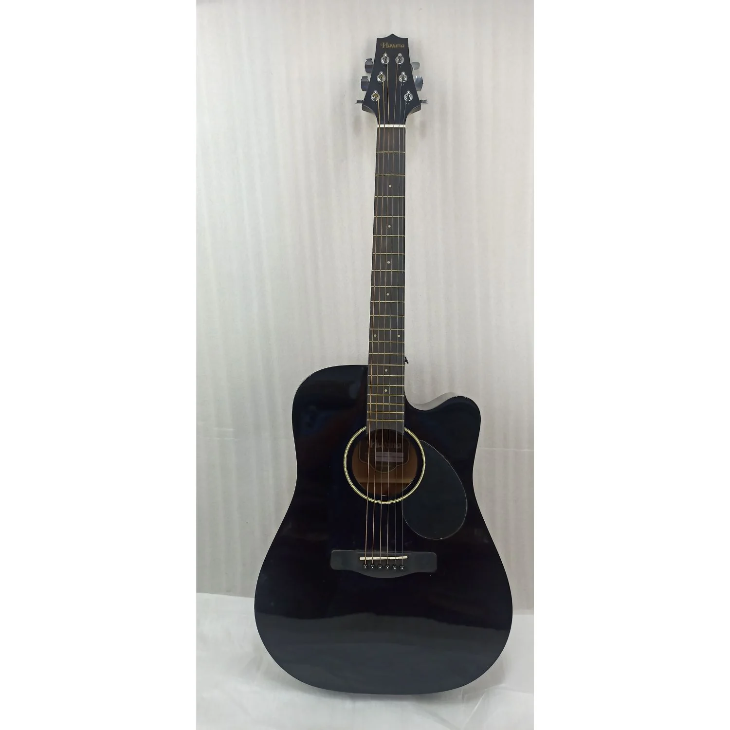 Havana H- 1 Cutaway Electro-Acoustic Guitar - Black - Open Box B Stock