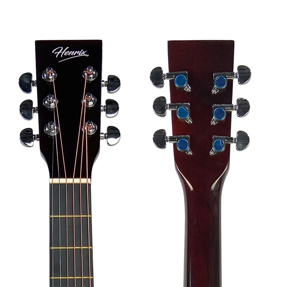 Henrix PRO 38C 38 Inch 6 String Cutaway Acoustic Guitar - Image 16