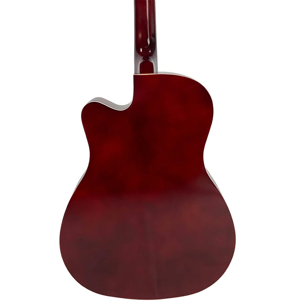 Henrix PRO 38C 38 Inch 6 String Cutaway Acoustic Guitar - Image 25