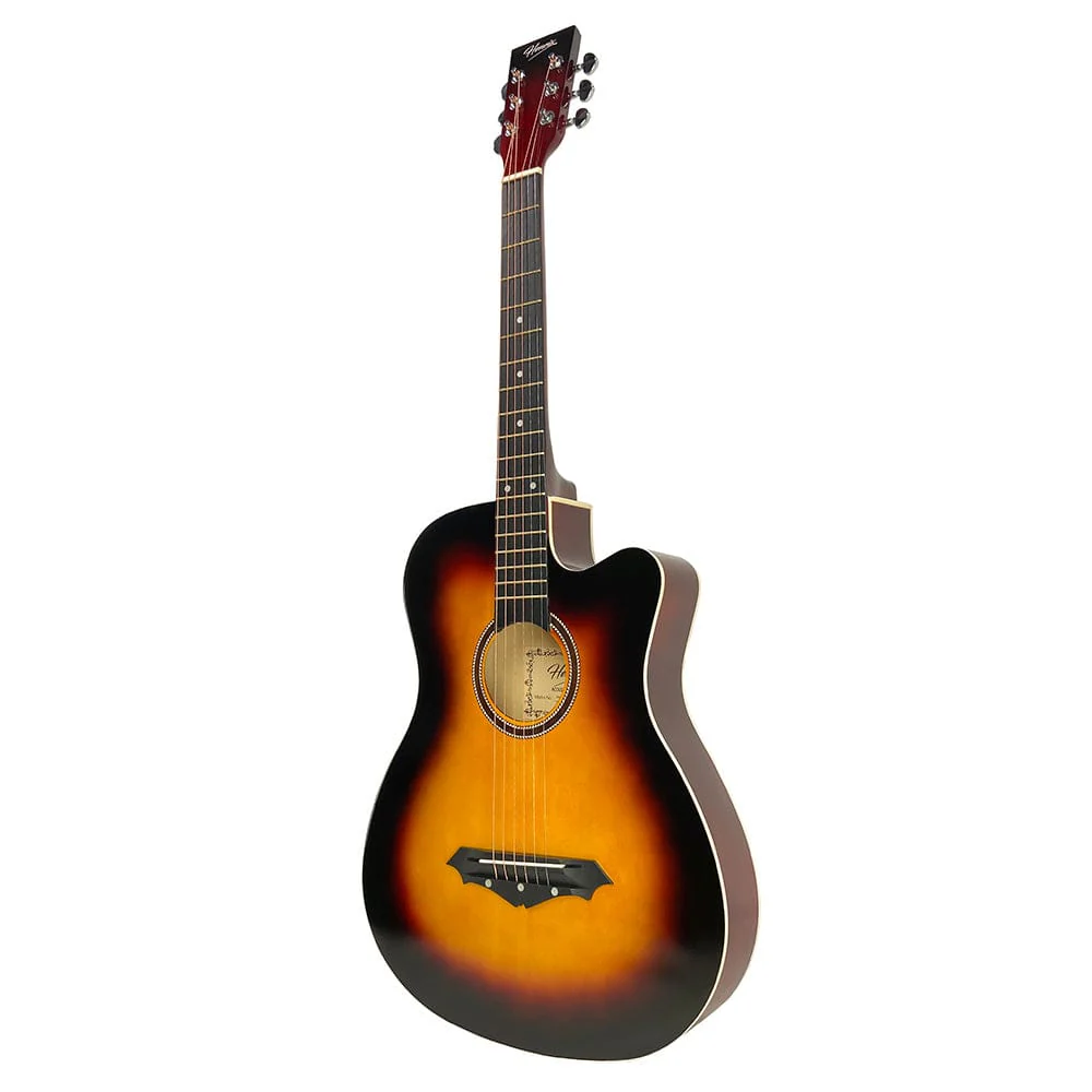 Henrix PRO 38C 38 Inch 6 String Cutaway Acoustic Guitar - Image 44