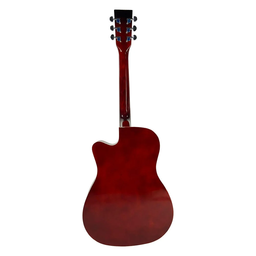 Henrix PRO 38C 38 Inch 6 String Cutaway Acoustic Guitar - Image 47