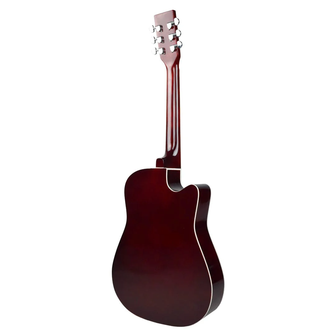 Henrix PRO 38C 38 Inch 6 String Cutaway Acoustic Guitar - Image 66