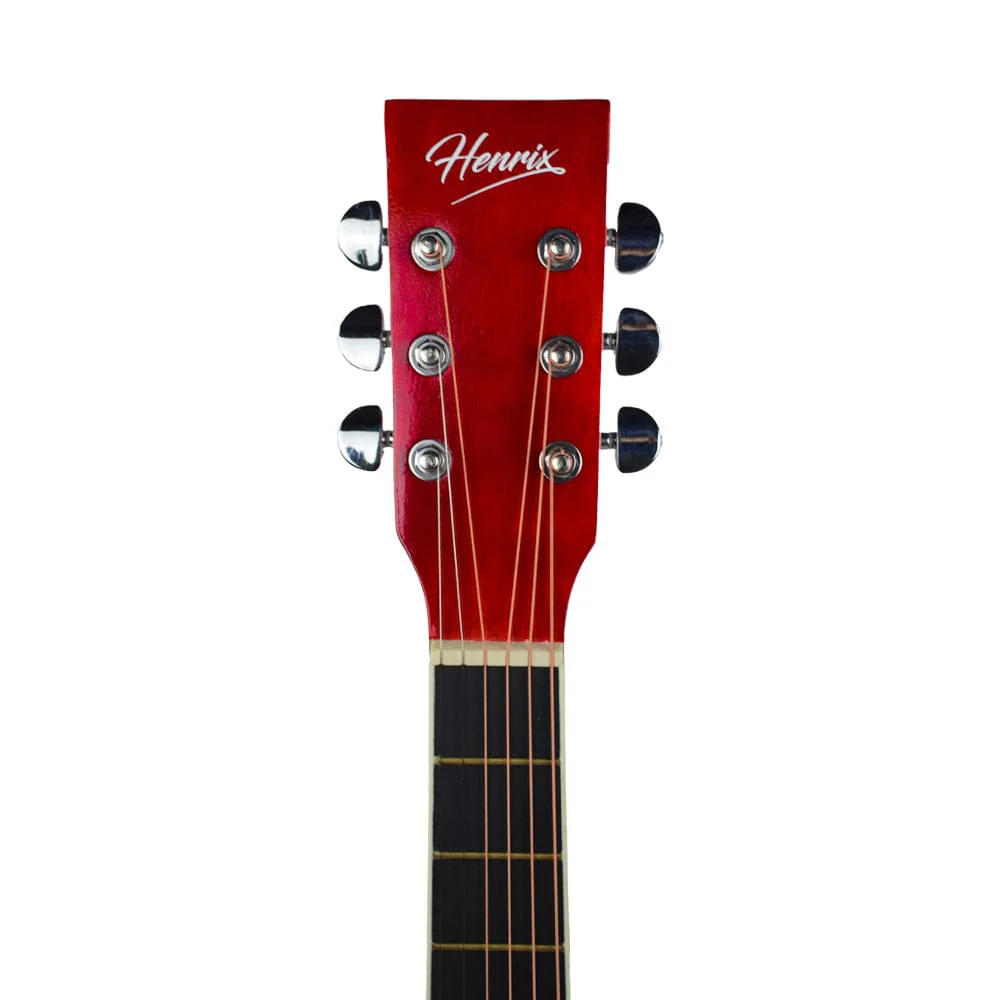 Henrix PRO 38C 38 Inch 6 String Cutaway Acoustic Guitar - Image 77