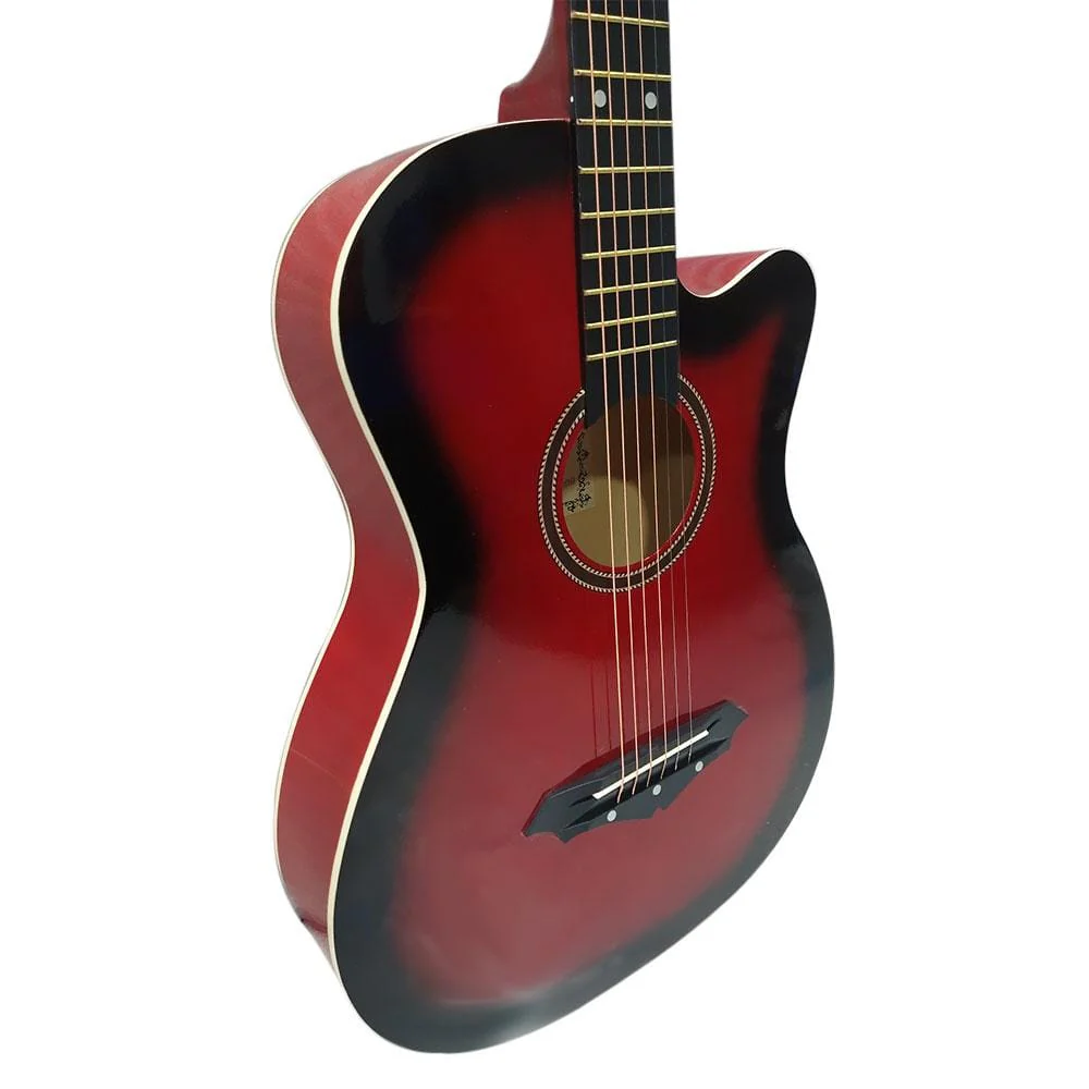 Henrix PRO 38 Inch 6 String Cutaway Acoustic Guitar - Open Box - Image 3