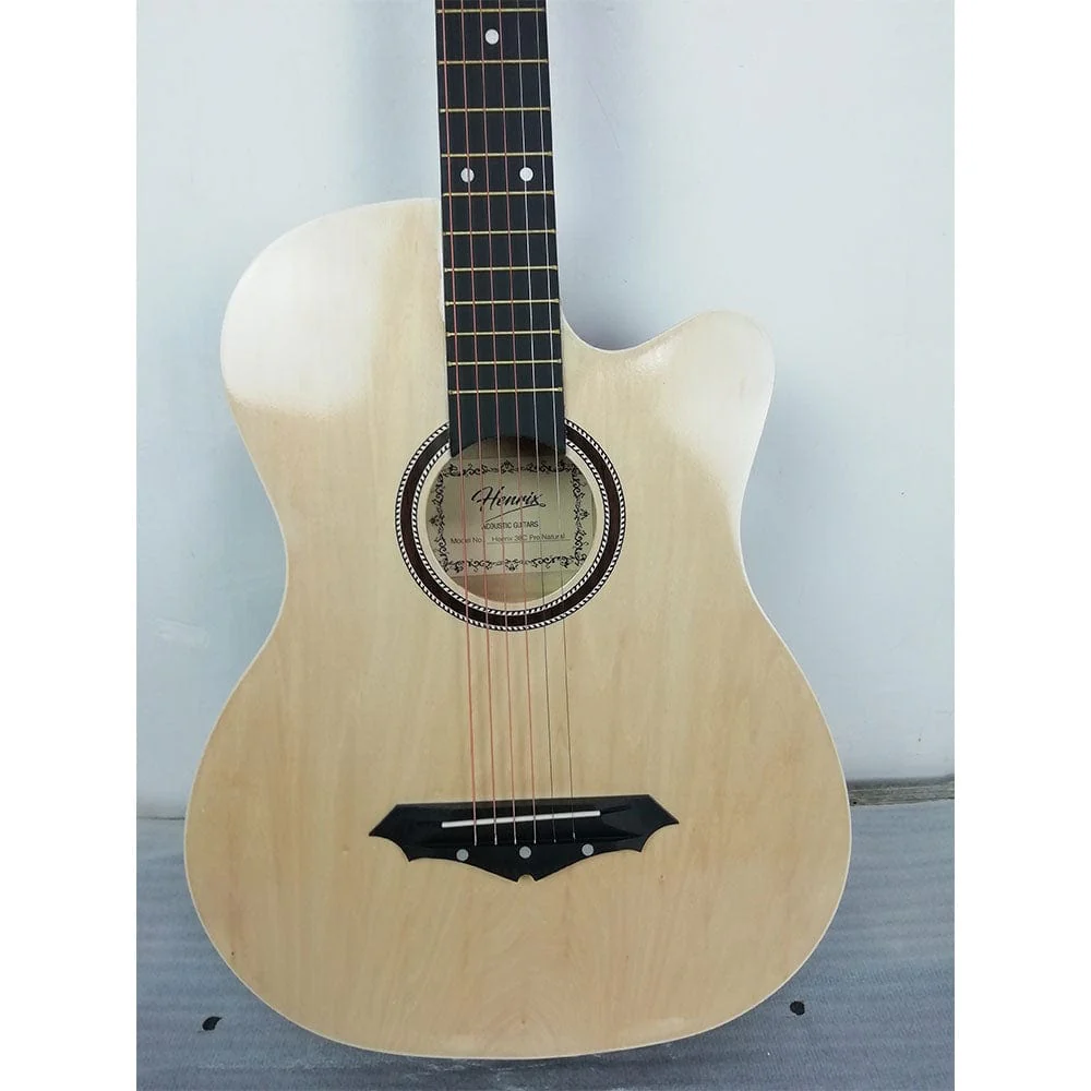 Henrix PRO 38 Inch 6 String Cutaway Acoustic Guitar - Open Box B Stock - Image 30