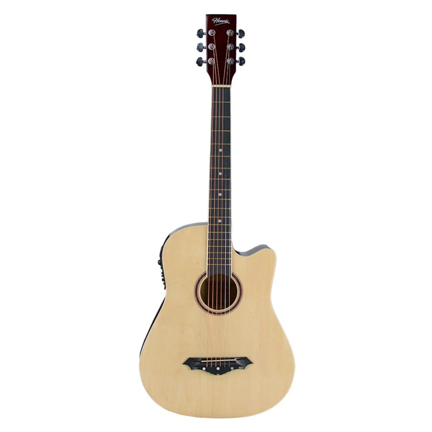 Henrix PRO 38C 38 Inch 6 String Cutaway Acoustic Guitar - Image 80