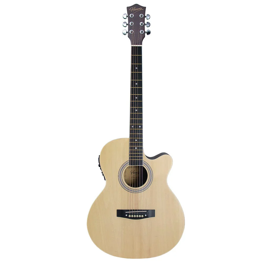 Henrix PRO 40CE 40" 6 String Cutaway Electro-Acoustic Guitar Kit - Open Box - Image 2