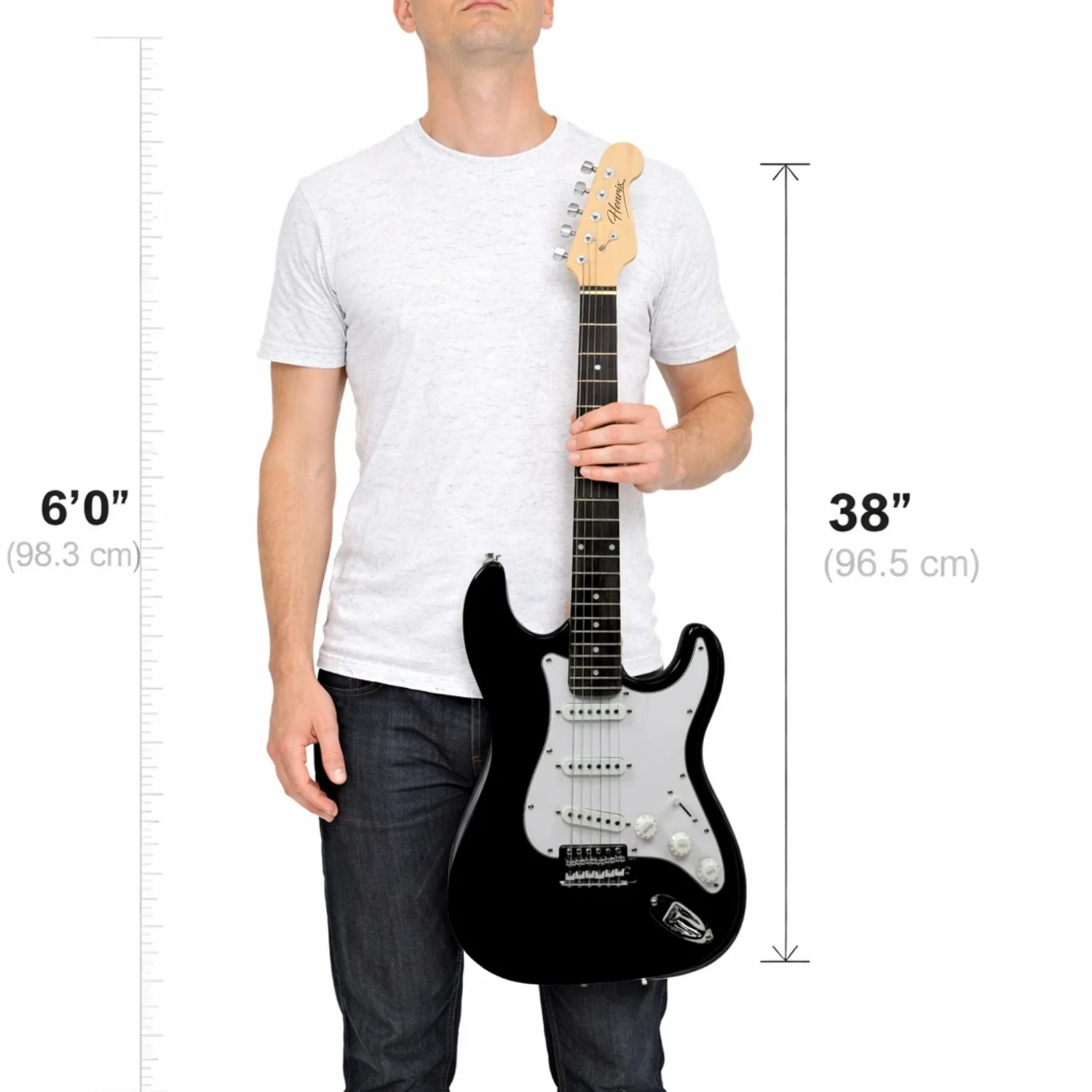 Henrix ST 6 String Strat Style Electric Guitar - Image 8