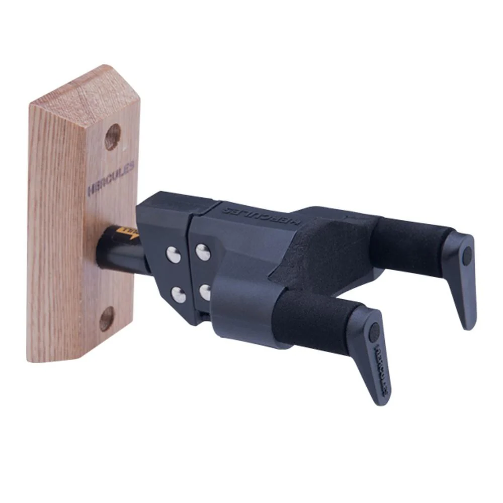Hercules USP10WB Ukulele Hanger Auto Grip Wooden Wall Mount - Black