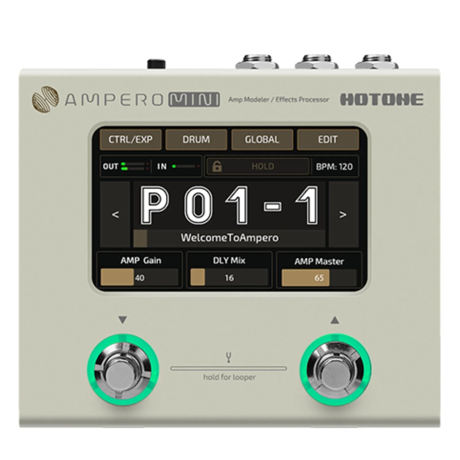 Hotone Ampero Mini Ultra Compact Amp Modeler & Guitar Processor