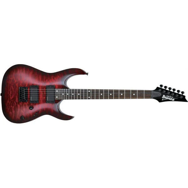 Ibanez GRGA42QA GRGA Series Quilted Art Grain Top Electric Guitar - Transparent Red Burst