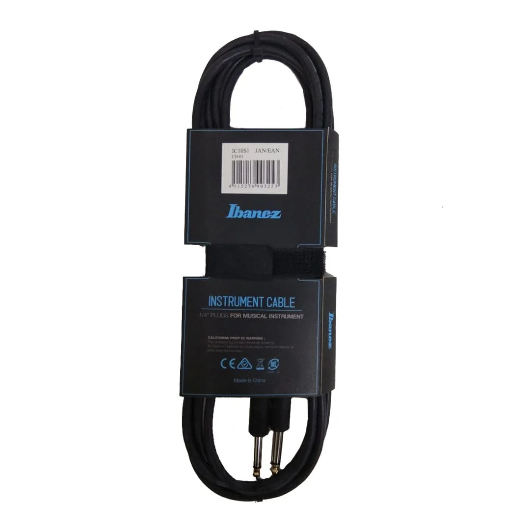 Ibanez IC10S1 10ft Instrument Cable - Image 2