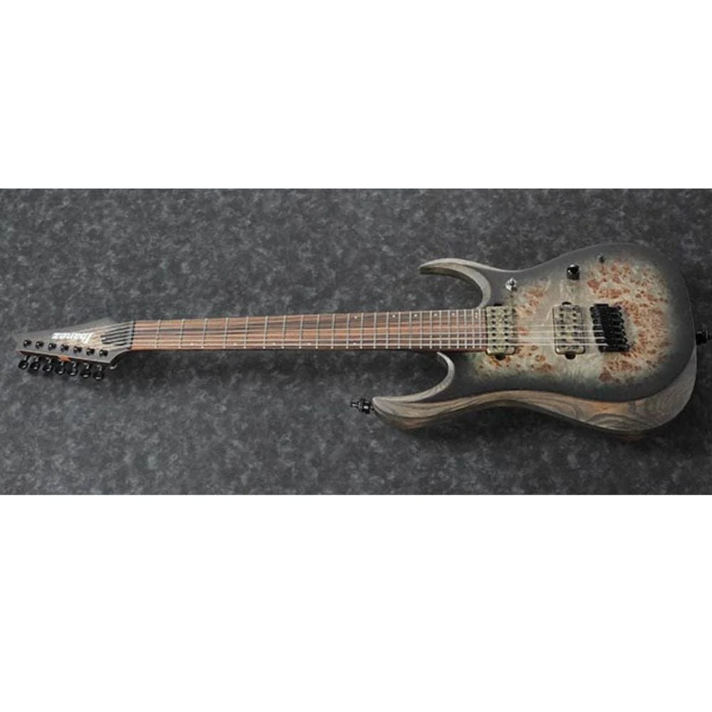 Ibanez RGD71ALPA-CKF RGD Series 7 String Electric Guitar -Charcoal Burst Black Stained Flat - Image 2