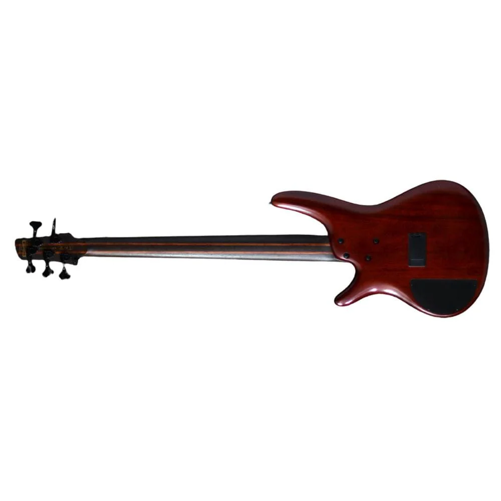 Ibanez SR5 SMLTD 5 String Limited Edition Bass Guitar - Natural Flat - Image 4