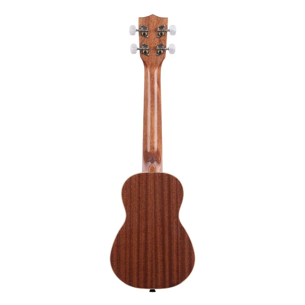 Kala KA-SLNG Gloss Mahogany Long Neck Soprano Ukulele - Image 4