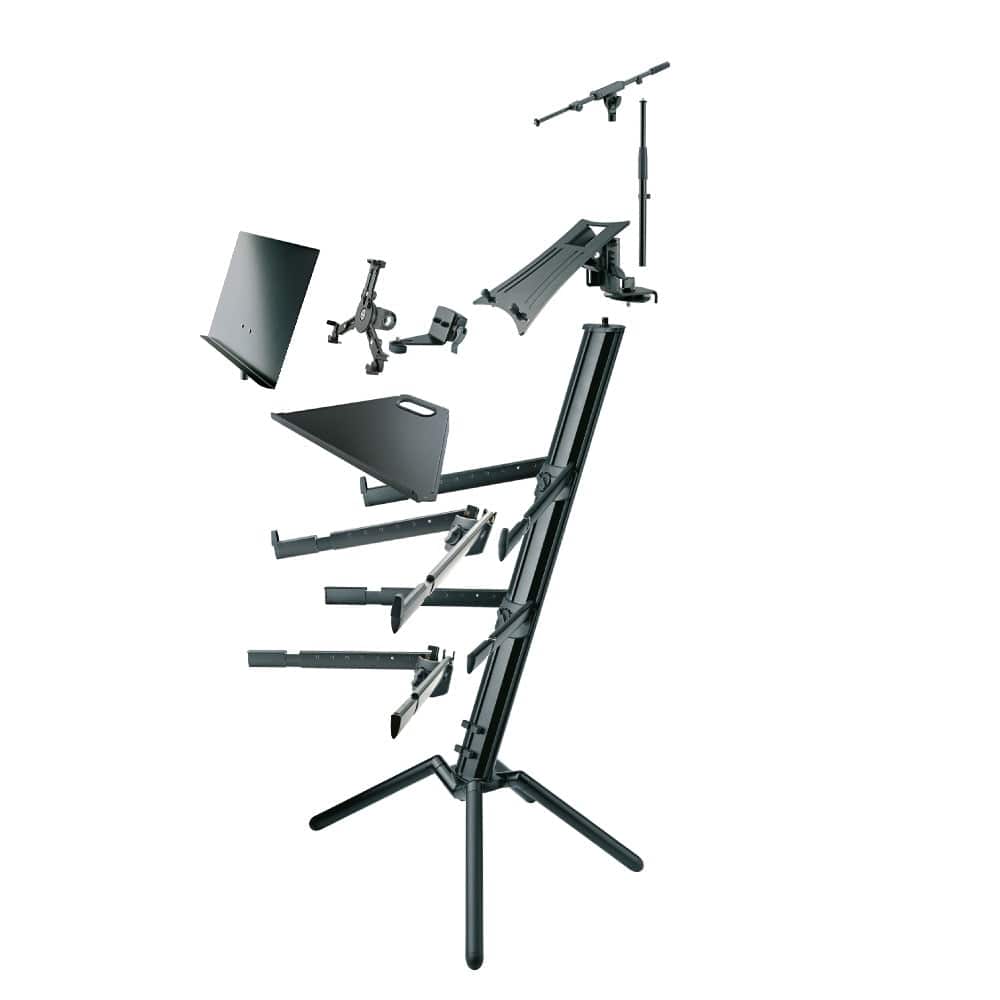 Konig & Meyer 18860 Spider Pro Keyboard Stand - Anodized Aluminum - Image 4
