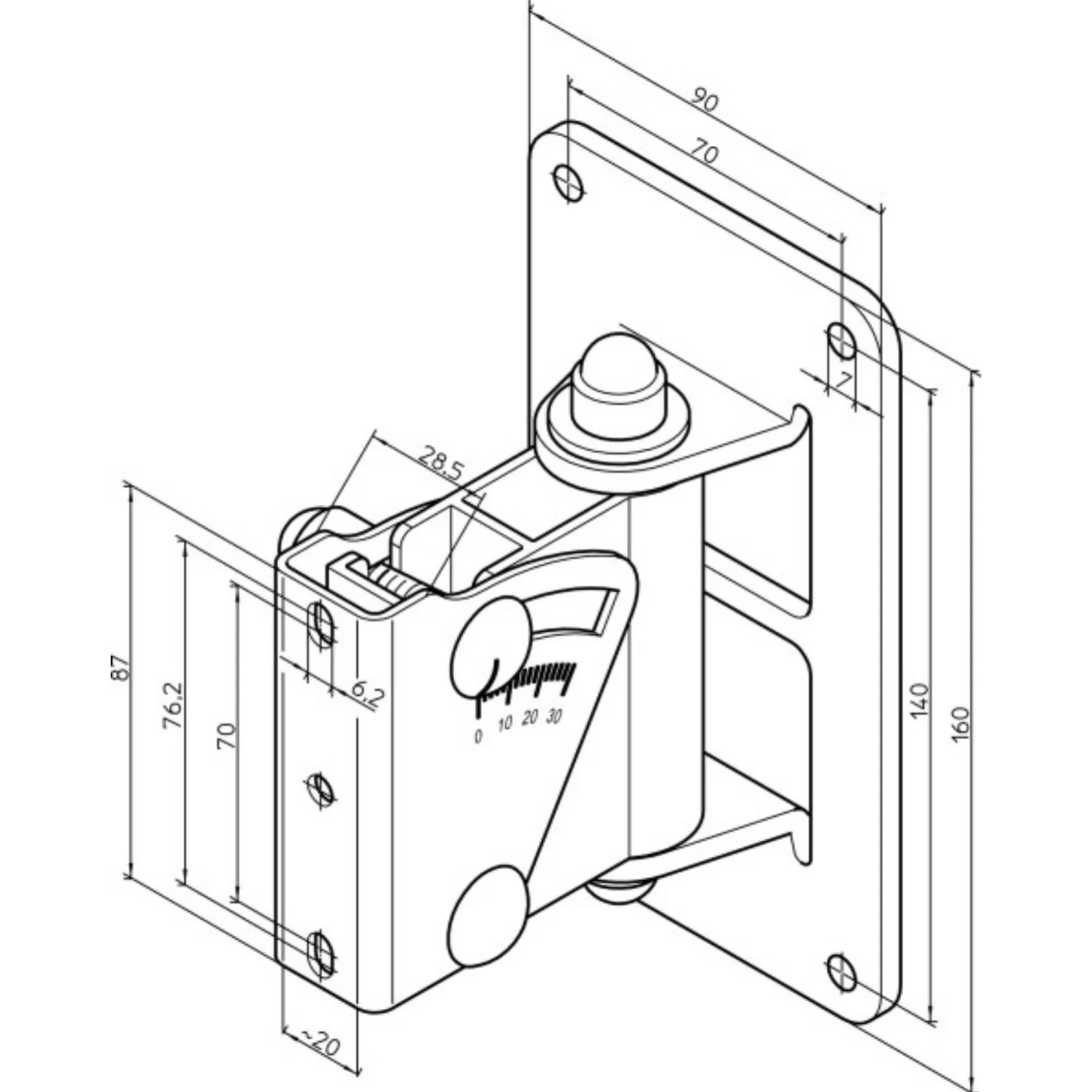 Konig & Meyer Speaker Wall Mount - Image 2