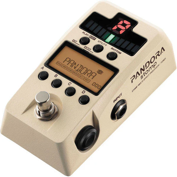 Korg Pandora Stomp Multi-Effect Processor and Tuner (Ivory) - Garage Sale