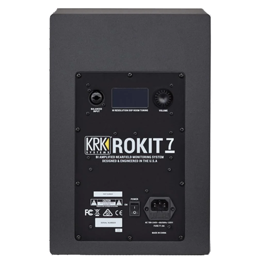 KRK ROKIT 7 G4 7inch Powered Studio Monitor Speaker with Controller, Isolation Pad, Cables and Ebook  - Single Unit - Image 4