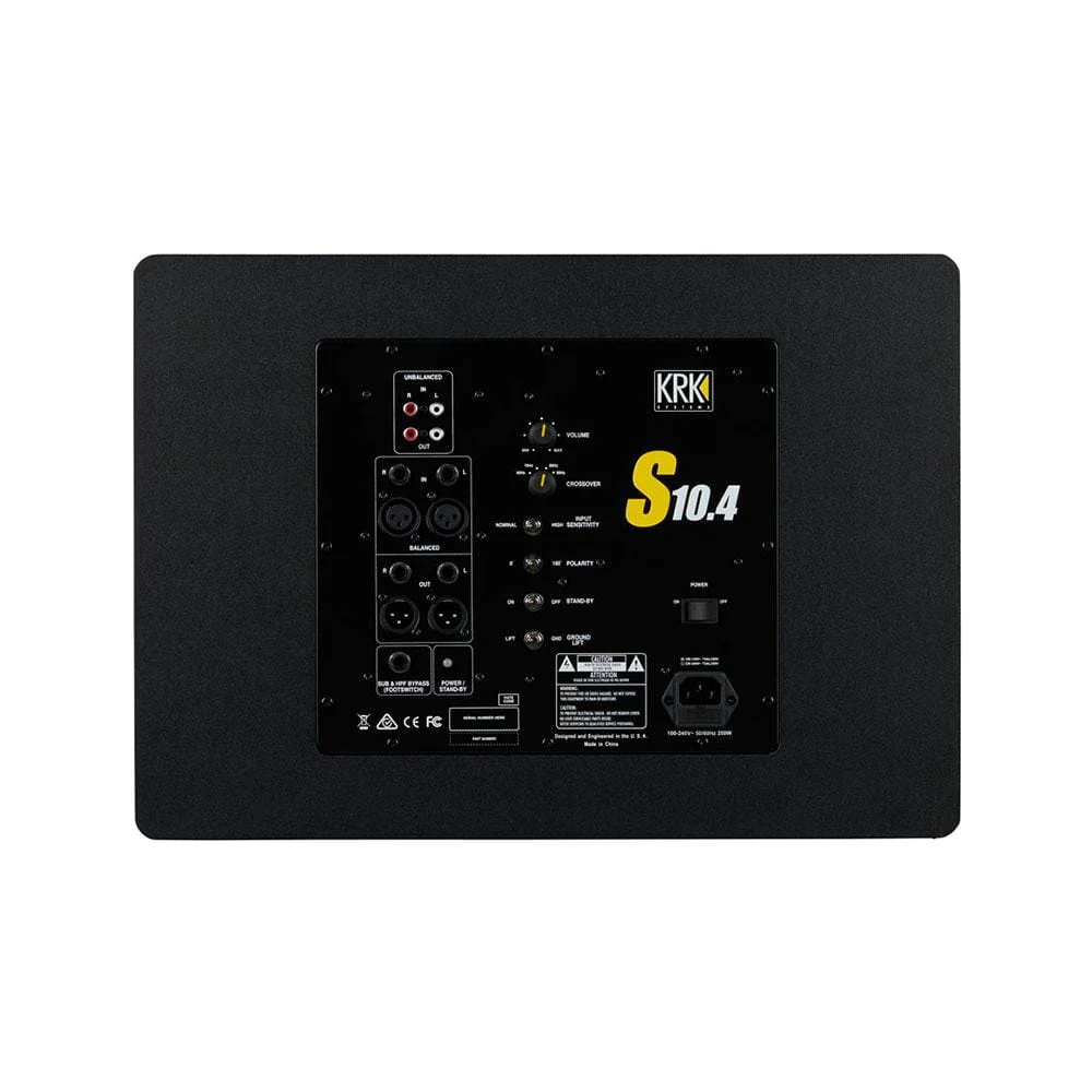 KRK S10.4 160 Watts Powered Studio Subwoofer - Image 3