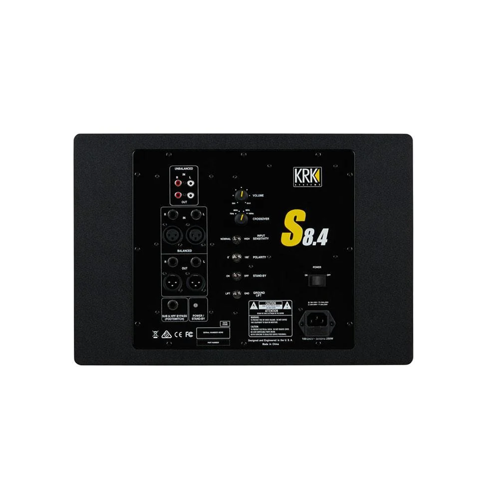 KRK S8.4 109 Watts Powered Studio Subwoofer - Image 3
