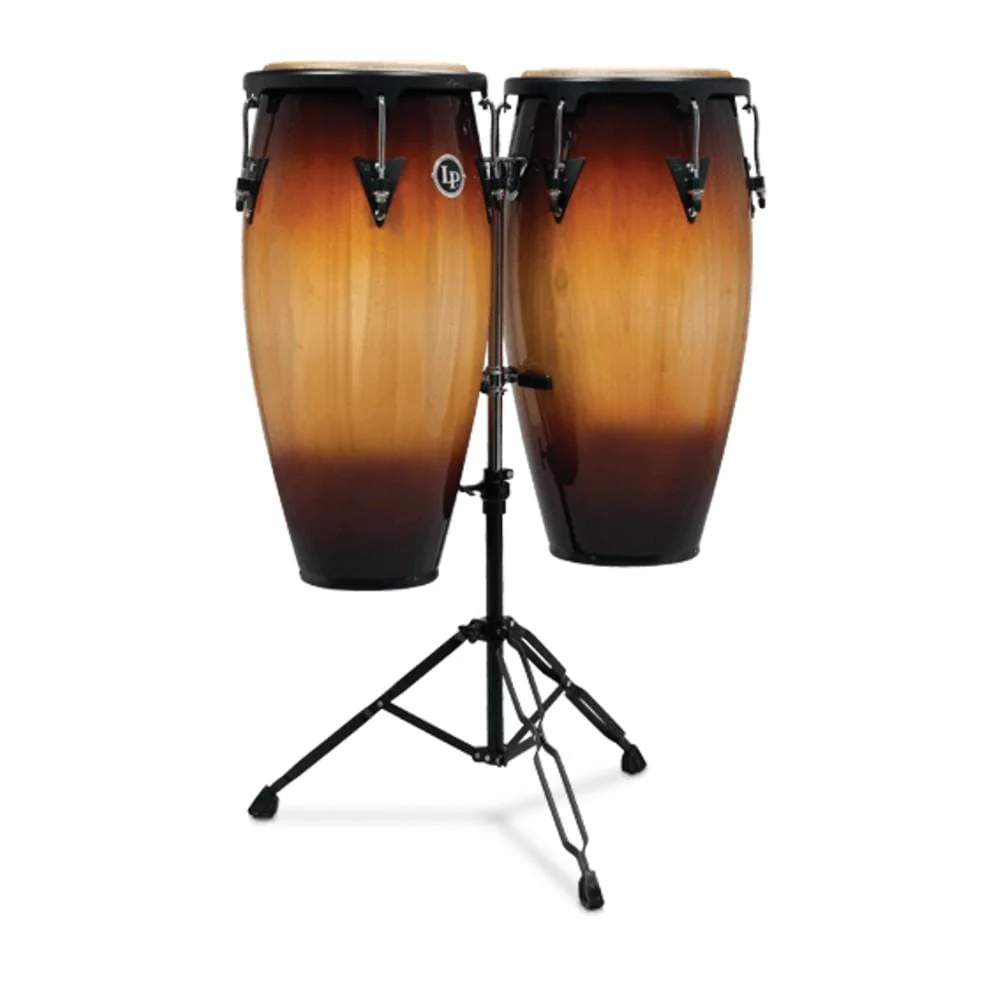 Latin Percussion LPA647 Aspire Wood Conga Set with Stand