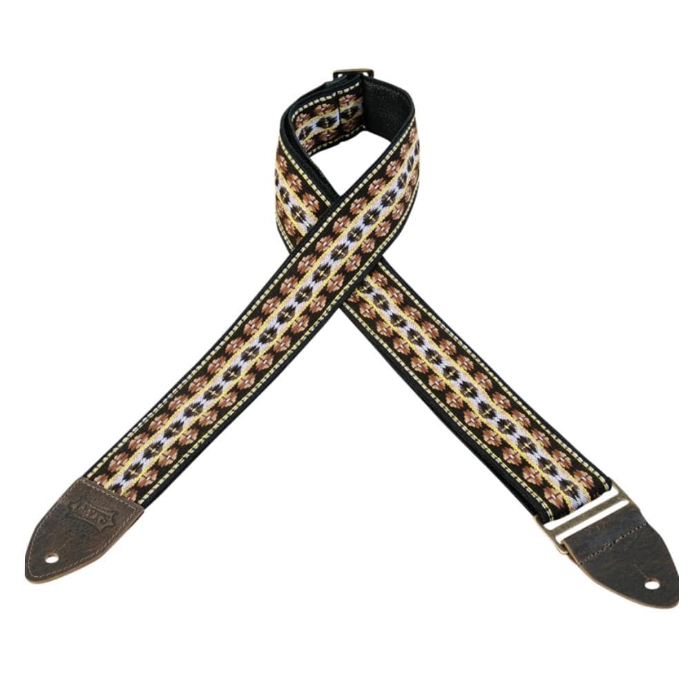 Levy's M8HTV 2 inch Hootenanny Jacquard Weave Guitar Strap - Image 9
