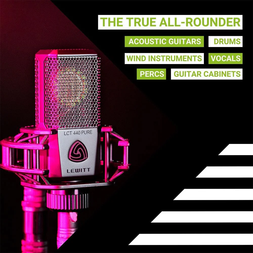 Lewitt LCT 440 Pure Large Diaphragm Condenser Microphone - Cardoid - Image 15
