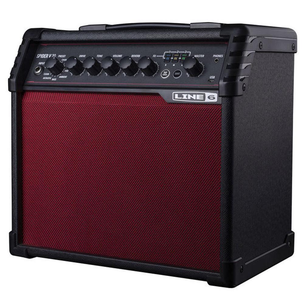 Line 6 Spider V20 Limited Edition Guitar Amplifier - Red - Image 2