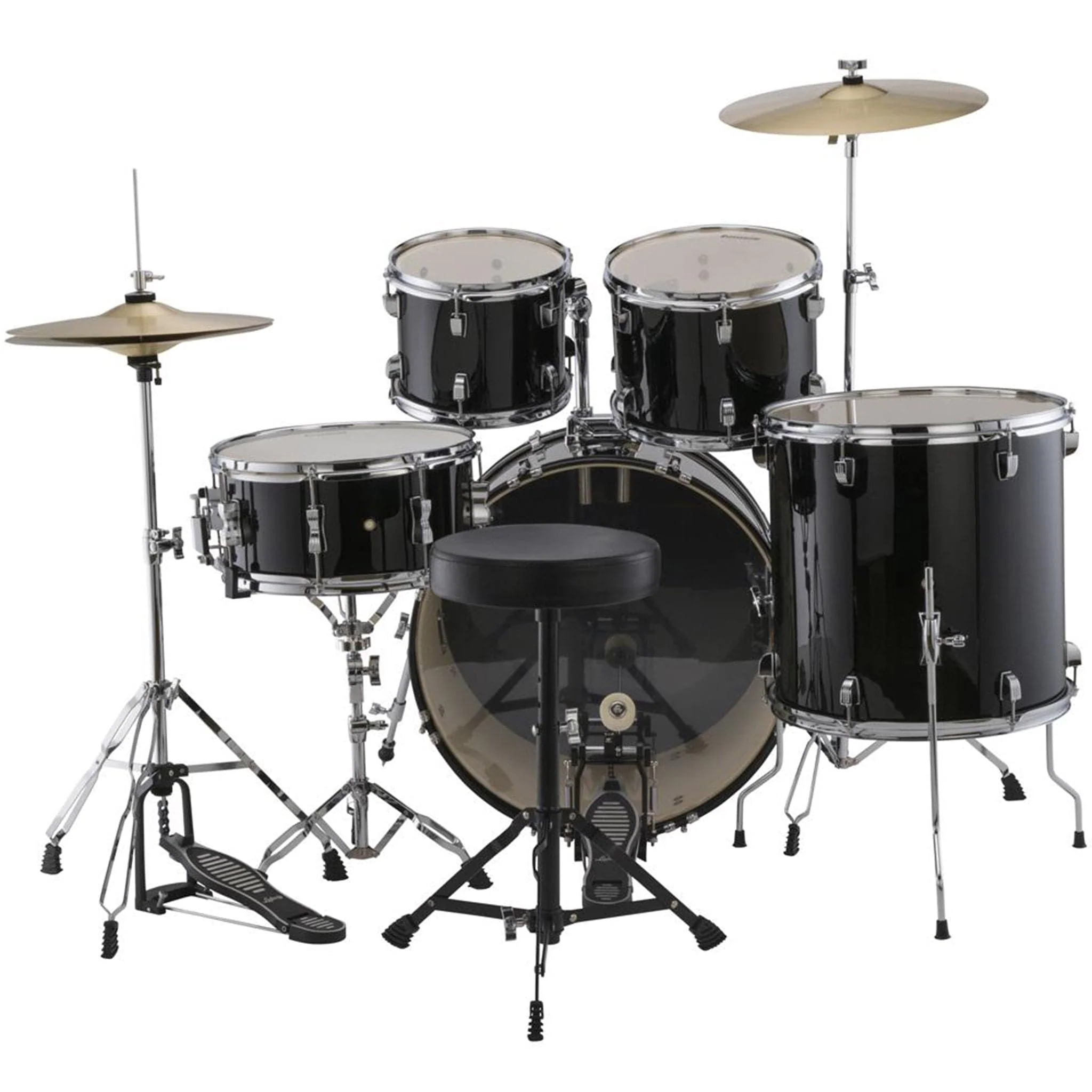 Ludwig Accent Drive 5 Piece Acoustic Drum Kit with Hardware, Cymbals & Drum Throne - Image 3