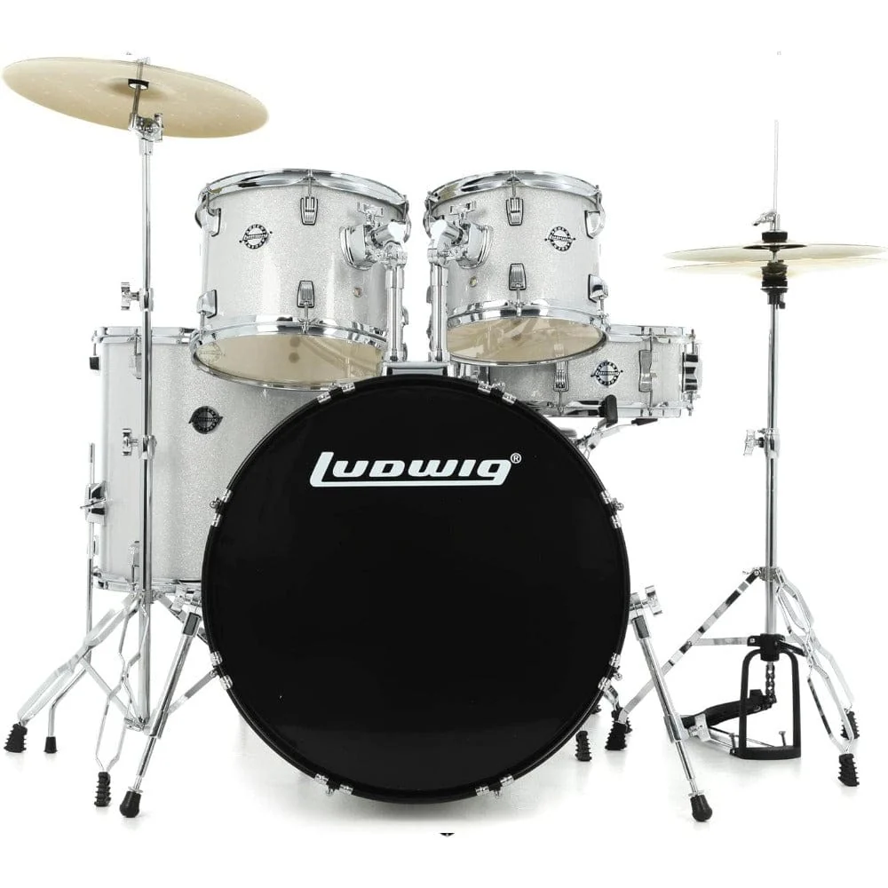 Ludwig Accent Drive 5 Piece Acoustic Drum Kit with Hardware, Cymbals & Drum Throne - Image 30