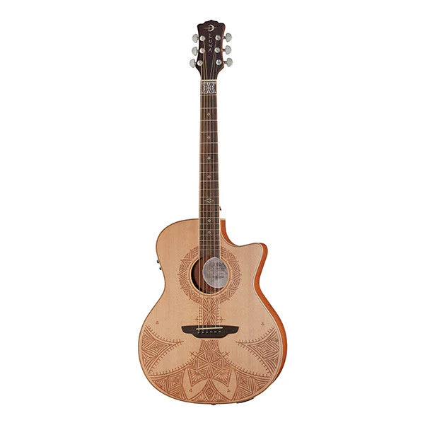 Luna Guitars Henna Sahara Cutaway Electro Acoustic Guitar - Natural Satin