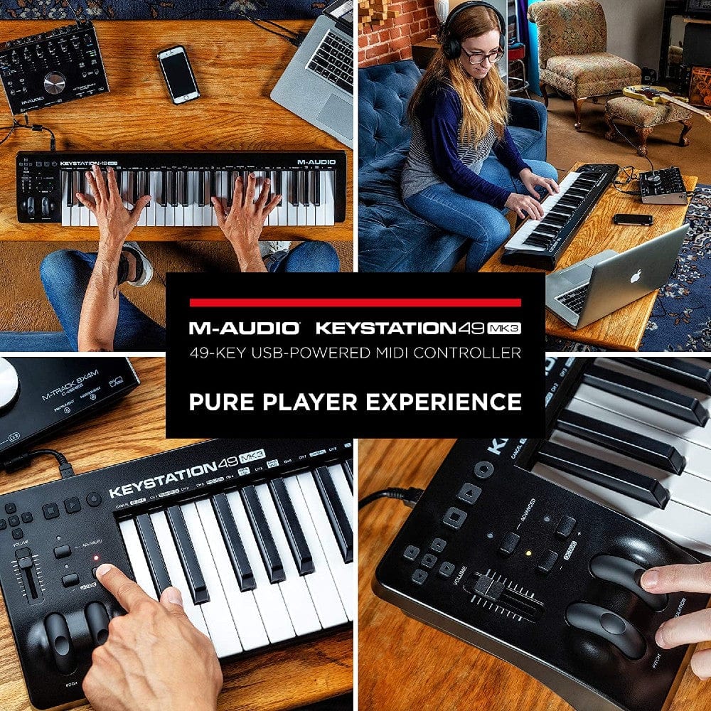 M-Audio Keystation MK3 49-Key Midi Keyboard Controller - Open Box - Image 8