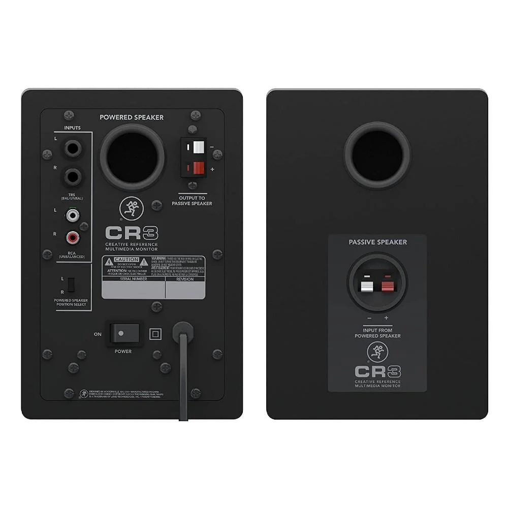 Mackie CR3 3inch Creative Reference Multimedia Monitors with Isolation Pads, Cables and Ebook  - Pair - Image 4