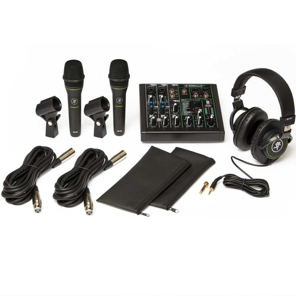 Mackie Professional Bundle with Effect Mixer USB and Microphone