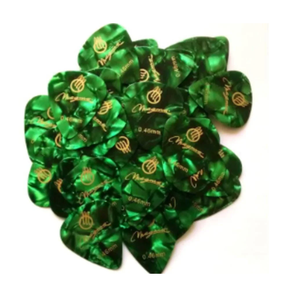 Magma PC046B Celluloid Barb Pick - Green Pack of 100