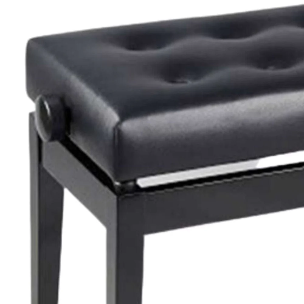 Magnum VCH-PBENCH-200B Piano Bench - Black Polish - Image 2
