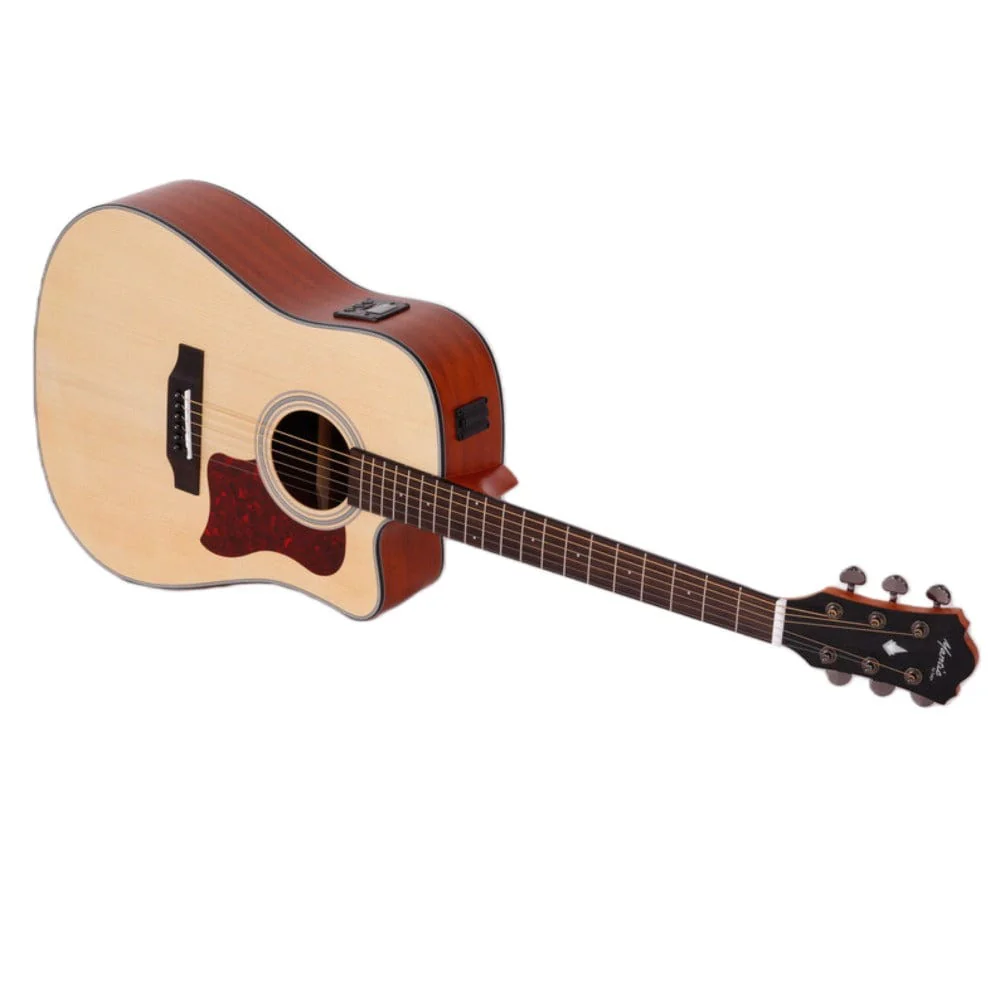 Mantic AG-370CE Dreadnought 6 String Electro Acoustic Guitar - Image 2